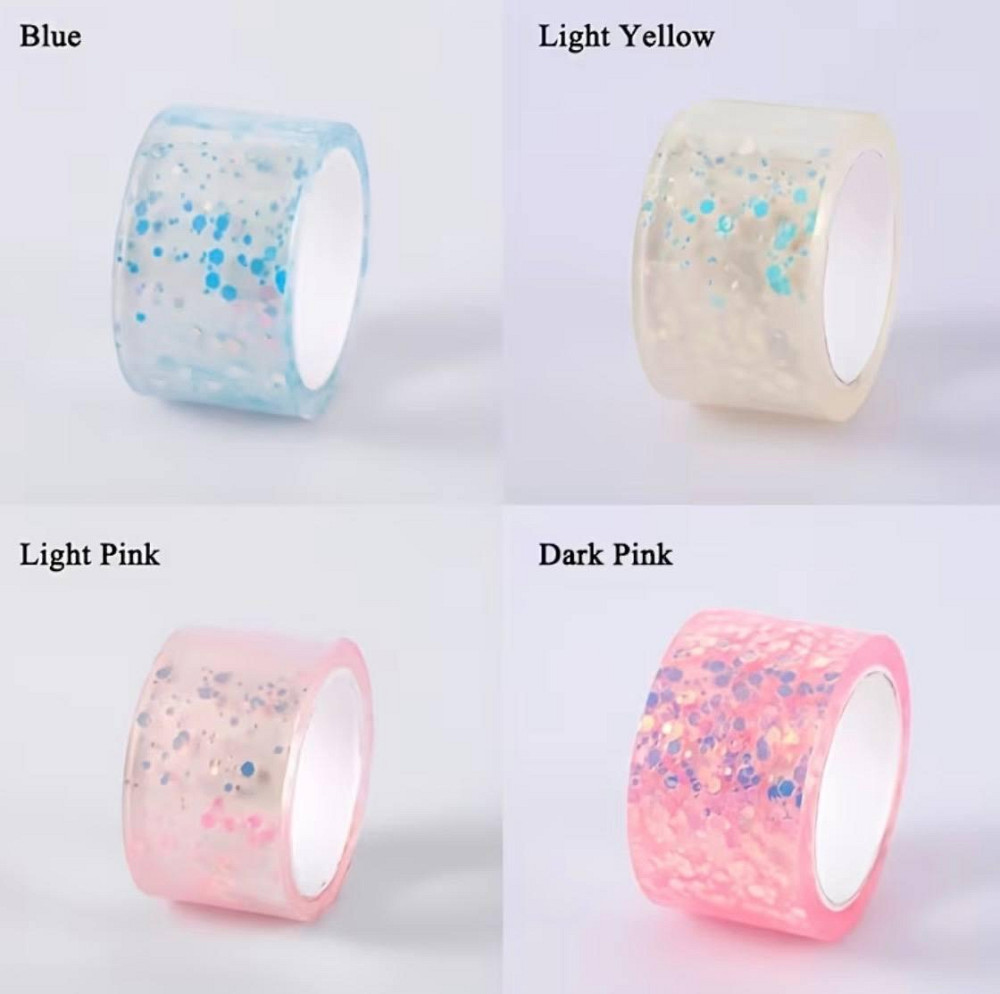 Набір двосторонньої нано-стрічки Bubble Kit, що світиться в темряві, для творчості, 4 рулони Київ - фото 3