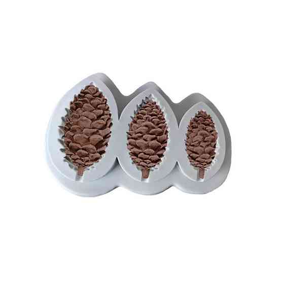 Молд для леденцов Шишки 118 на 75 мм серый Киев