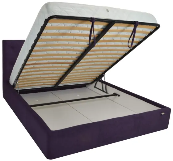 Кровать Двуспальная Bristol VIP 180 х 190 см Missoni 022 С дополнительной металлической цельносварной рамой Сиреневый Киев