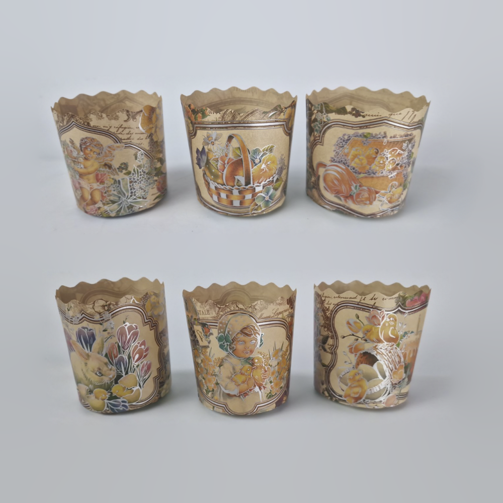 Форма для Великодня паперова (85*70) Вікторіанські (150 г) (50 шт.) Харків - фото 1