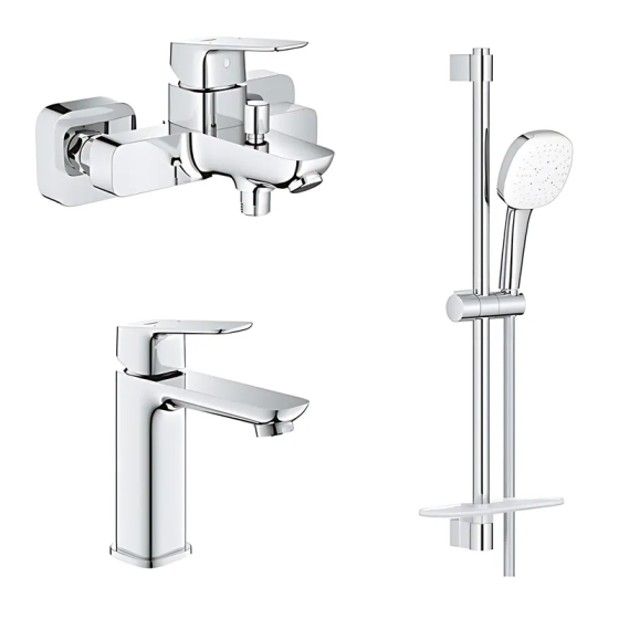 Комплект змішувачів для ванни Grohe Cubeo (UA125246M) Київ