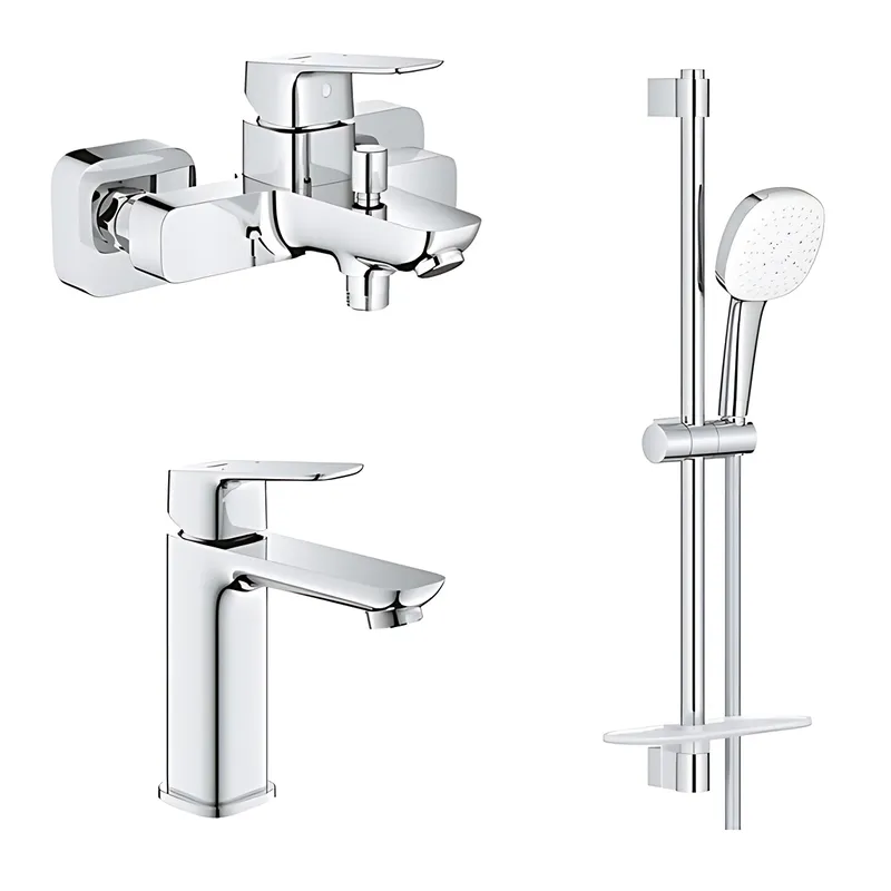 Комплект змішувачів для ванни Grohe Cubeo (UA125246M) Київ - фото 1