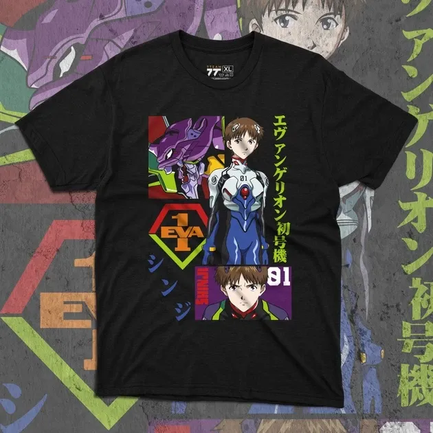Футболка для подростка мальчика с принтом Evangalion Икари Синдзи 2 Размер 160 Anime10774 Днепр - изображение 1