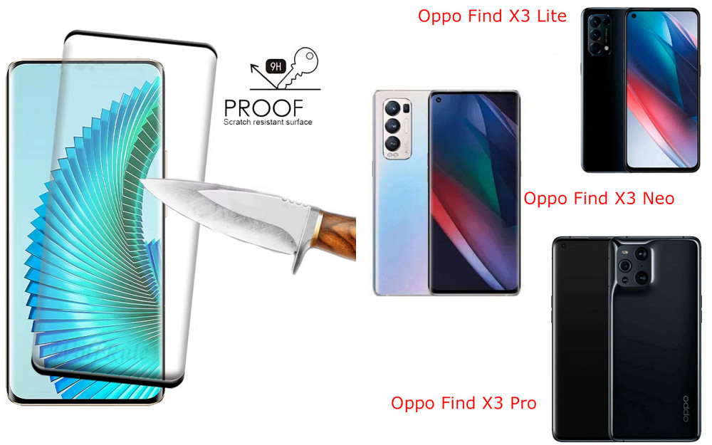 Захисне скло HyperGlass Pro для Oppo Find X3 Lite, Find X3 Neo, Find X3 Pro – максимальна чутливість та захист Київ - фото 2