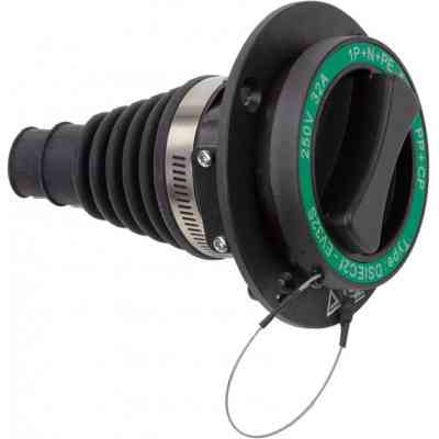 Розетка для зарядки электромобиля HiSmart Type 2 Mennekes (Male), 32A, 3-фазна (EV200252) Винница