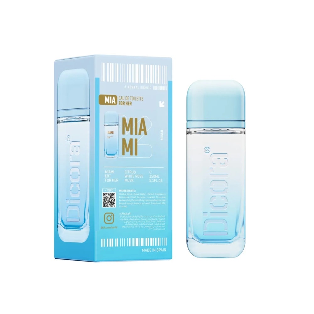 Туалетна вода жіноча Маямі Dicora Urban Fit 150 мл Київ - фото 2