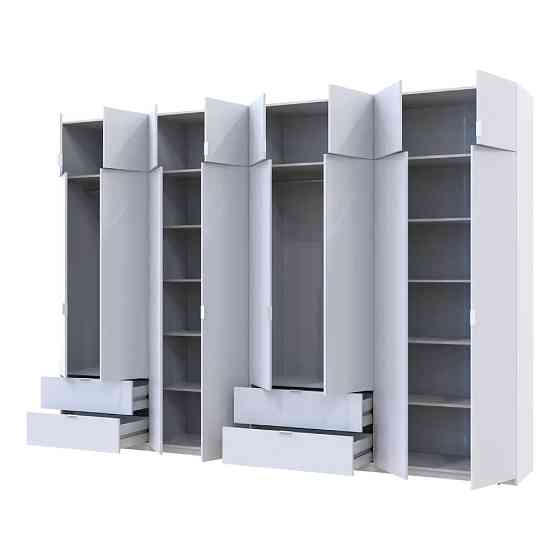 Шафа для одягу Doros Лукас Біла 4+4 ДСП 340х50х240 DRS-011691 (42005138) Львів