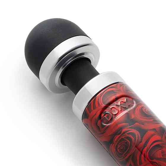 Вібромасажер DOXY Die Cast 3 ROSE PATTERN, дуже потужний, живлення 220В, металевий корпус Sex Aura Київ