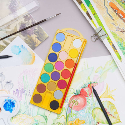 Акварельні фарби Школярик 18 кольорів (83210900-UA) Вінниця - фото 3