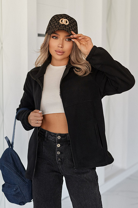 Флисовая женская кофта на молнии Jacket