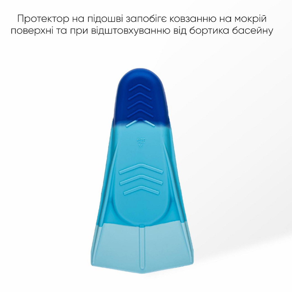 Короткі ласти для тренування в басейні Renvo Frio із закритою п'ятою Різнокольоровий 39-41 (SF100-06 39-41) Київ - фото 6
