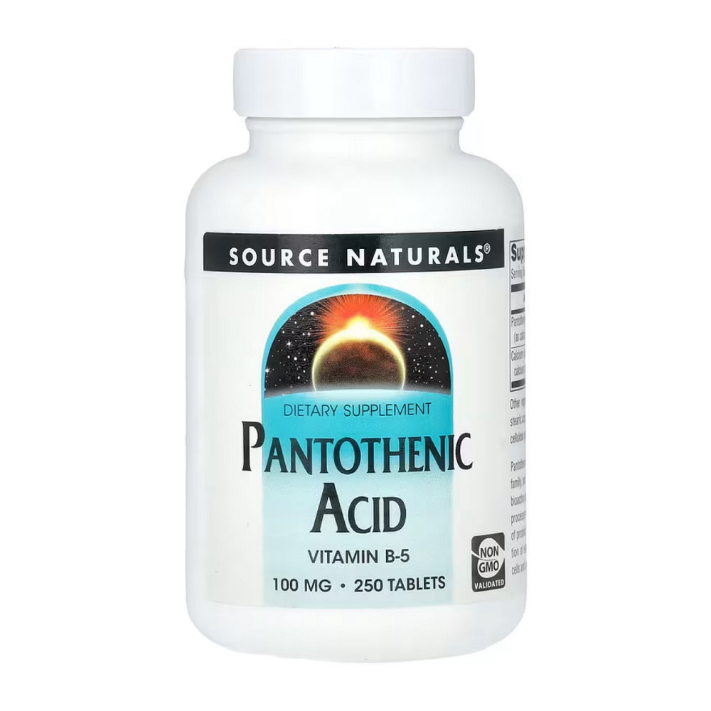 Пантотеновая кислота Source Naturals Pantothenic Acid 100 mg 250 таб Киев - изображение 1
