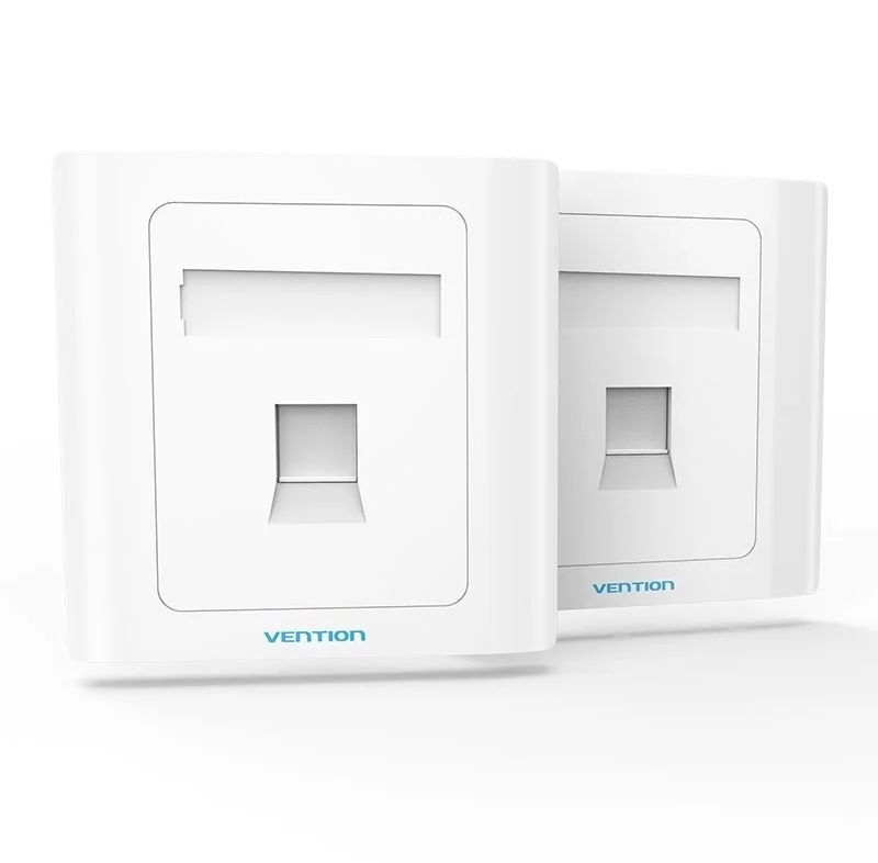 Мережева розетка Vention 1 Port keystone Jack Wall Plate White 86 Type (IFAW0) Київ - фото 2