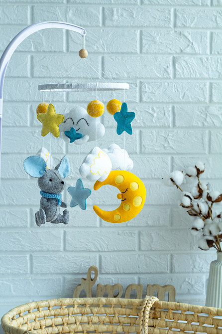 Мобіль на ліжечко для немовлят WoollyFox "Мишеня" Київ - фото 8