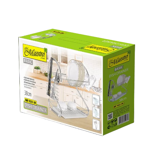 Сушарка для посуду двоярусна довга MR-1025-38 Basic Maestro Житомир - фото 4