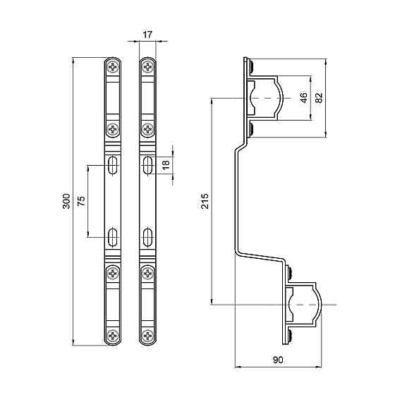 Кріплення для латунного колектора Thermo Alliance 1" SD342 Київ