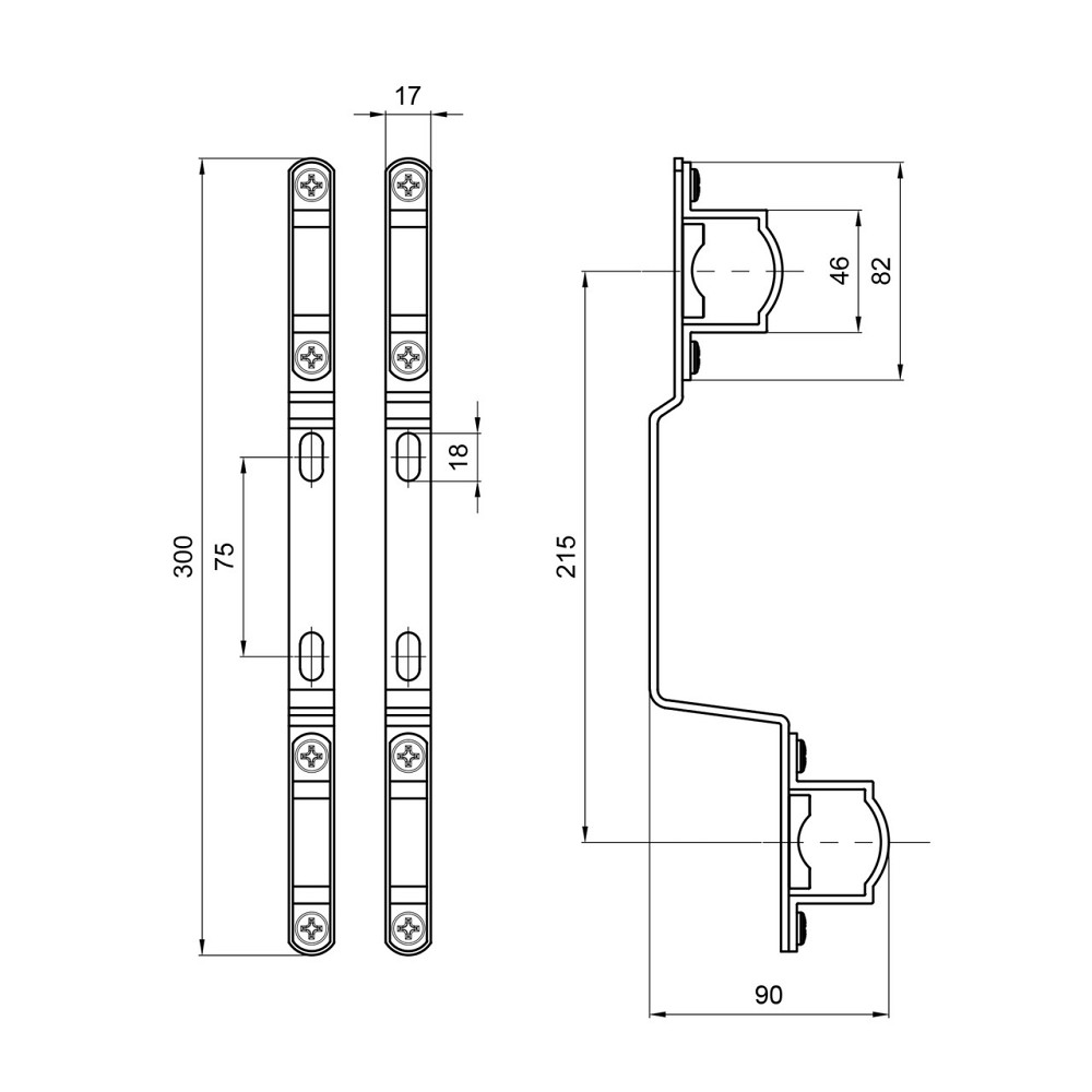 Кріплення для латунного колектора Thermo Alliance 1" SD342 Київ - фото 3