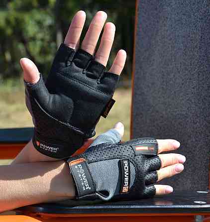 Рукавички для фітнесу Power System PS-2500 Power Plus Black/Grey XS Каменское
