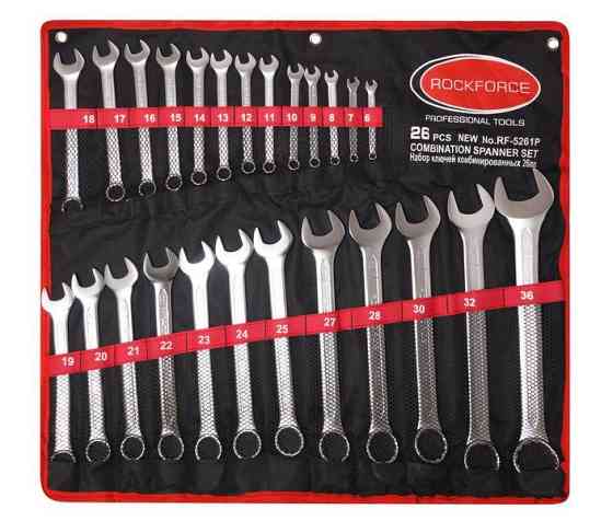 Набір ключів комбінованих 26пр. (6-25, 27, 28, 30, 32, 36мм) на полотні Одеса
