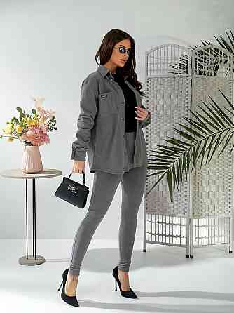Женский стильный привлекательный костюм микро флис на дайвинге Графит, 46/48 Одесса
