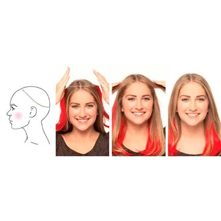 Треси прямі на прозорій гумці Polily — 60 см "Брюнетка" Вінниця - фото 3