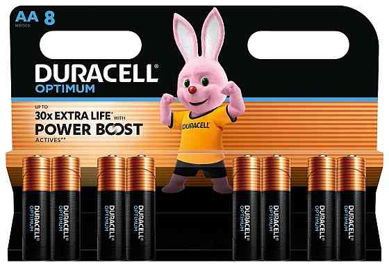 Лужні батарейки Duracell LR06 KPD 08*10 Optimum уп. 1x8 шт. (6835425) Київ
