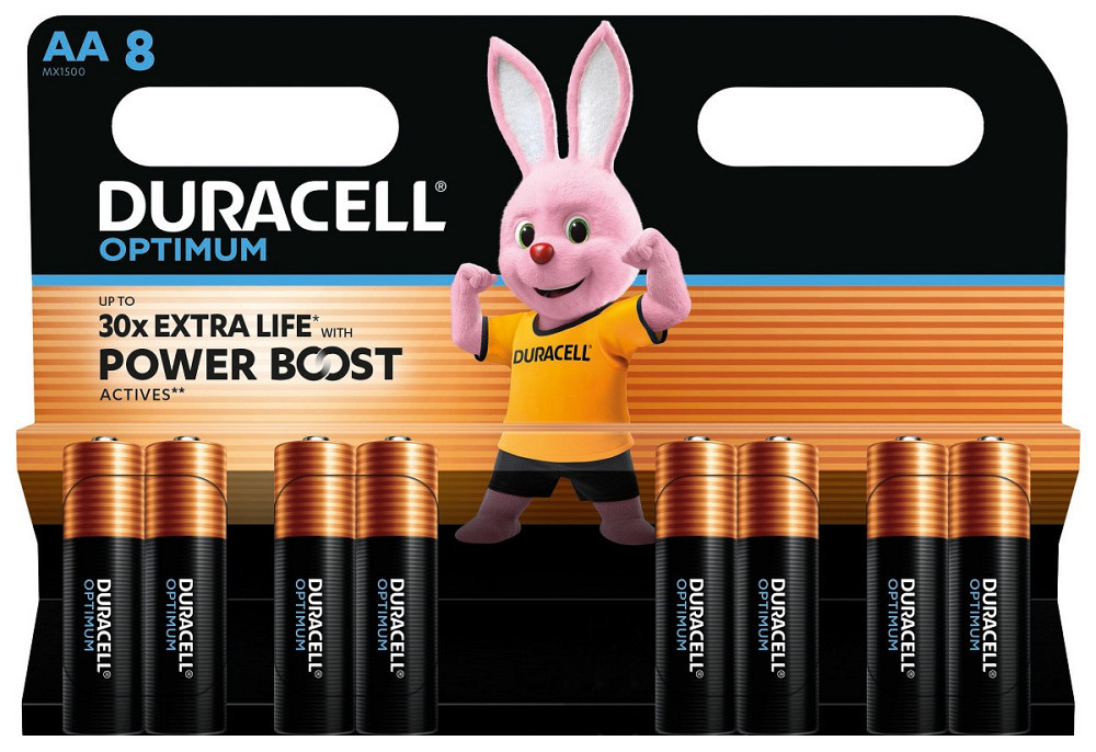 Лужні батарейки Duracell LR06 KPD 08*10 Optimum уп. 1x8 шт. (6835425) Київ - фото 4