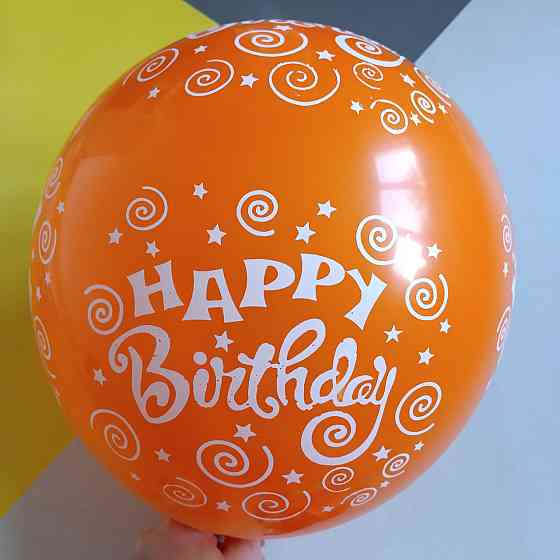Набір повітряних куль happy birthday 6шт Київ