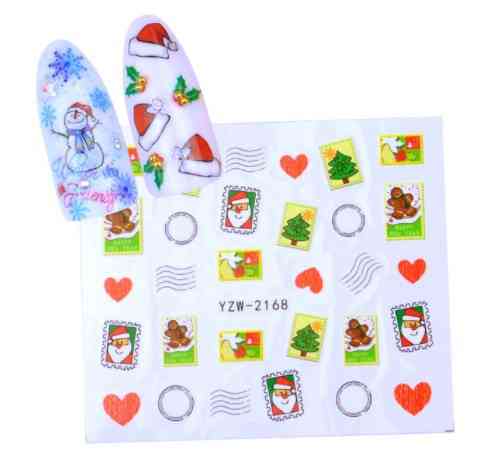 Новорічні наклейки на нігті Київ