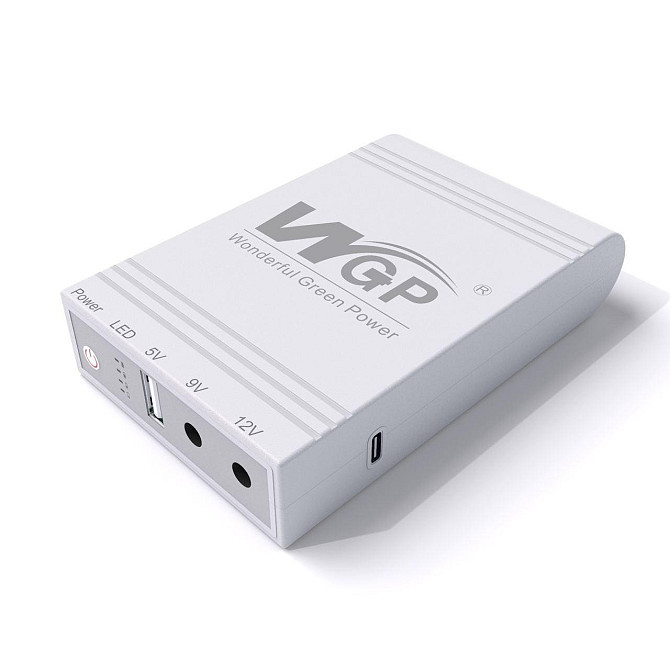 Источник бесперебойного питания мини UPS WGP емкость 38.48wH 10400mAh (Белый) Винница - изображение 1