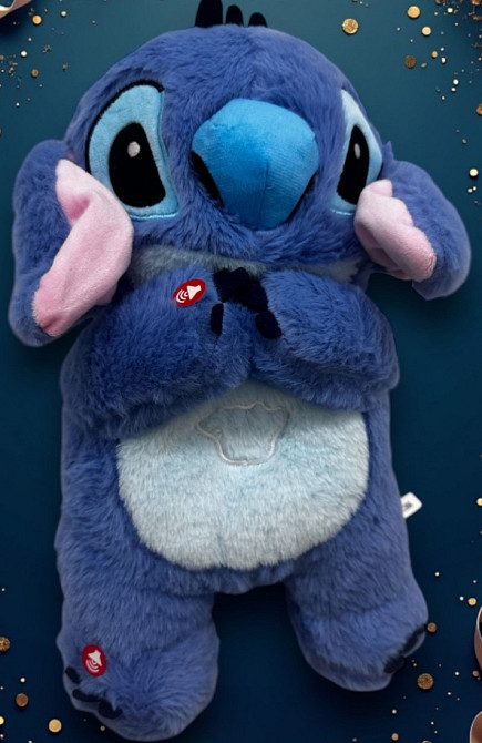 Іграшка стіч синій Оригінал  що дихає з музикою Киев - изображение 3