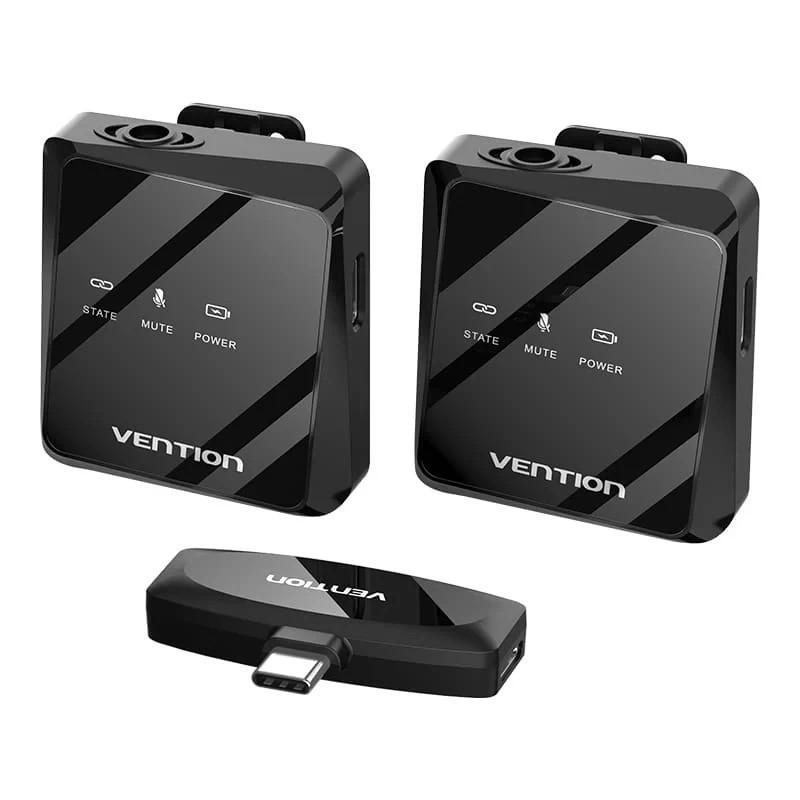 Микрофон Vention USB Type-C 2-Pack Wireless Lavalier Black (NCBB0) ( 26266 ) Харків - фото 10