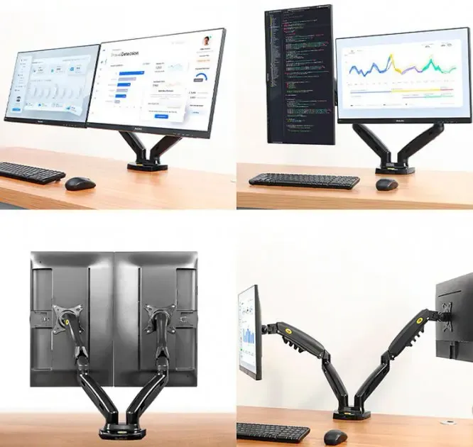 Настольное крепление для двух мониторов (кронштейн) 17"-30" NB F160 Коломыя - изображение 9