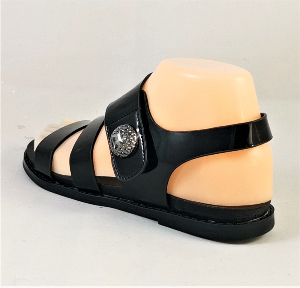 Жіночі Сандалії Босоніжки Чорні Літні Лакові (розміри: 37,38,39) — 8-61 Дніпро - фото 5