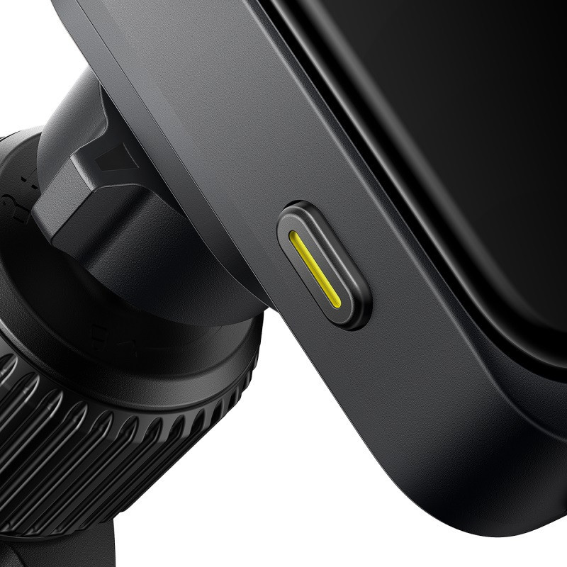 Автотримач для телефону з бездротовою зарядкою Baseus Cosmic Black Київ - фото 9