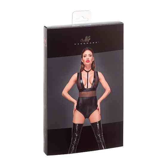 Боді з мокрим ефектом Noir Handmade F183 Powerwetlook body, S Sex Aura Київ