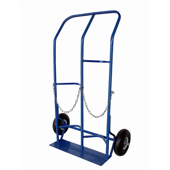 Візок ТБ2-260 для перевезення двох балонів – металевий балонний візок з пневмоколесами 260 мм до 250 кг Харків