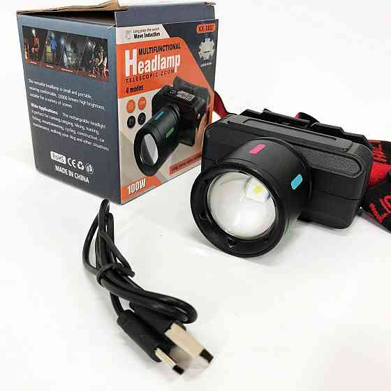 Портативный светодиодный налобный фонарь KX-1832-TG, Головной фонарь аккумуляторный светодиодный мощный AO-25 Львов