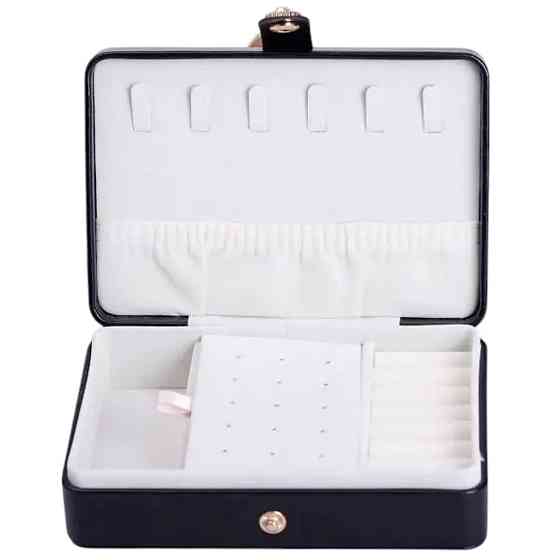 Скринька для прикрас з еко шкіри 16×11×4.7 см органайзер для ювелірних виробів HP-5-30B Коломия