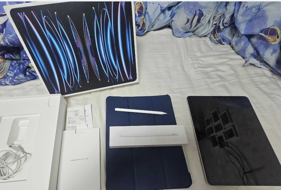 IPad Pro 12.9 2022, 128GB, Silver, Wi-Fi M2 2 чехла,сумка. Київ - фото 7