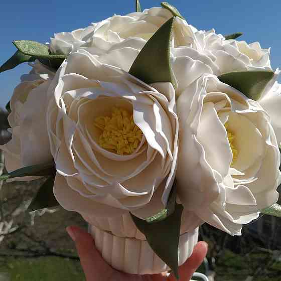 Світильник-нічник "Букет півонії у вінтажному кошику" Дніпро