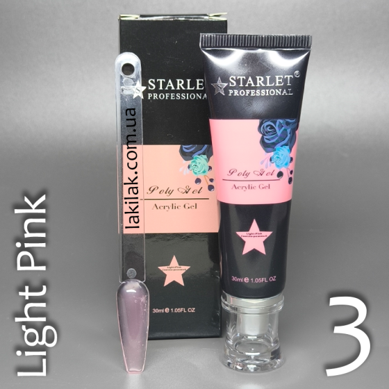 Полігель Starlet Professional №03 (Light Pink) в тюбику 30мл Херсон