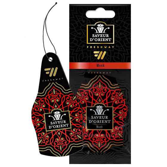 Ароматизатор для авто листочок "Saveur D'Orient" Musk (Мускат) FreshWay Київ