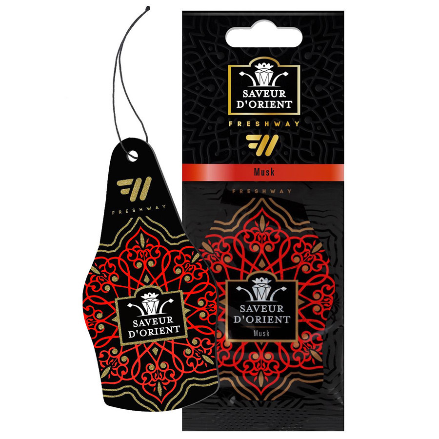 Ароматизатор для авто листочок "Saveur D'Orient" Musk (Мускат) FreshWay Київ - фото 1