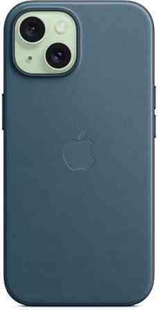 Чохол-накладка Apple FineWoven Case with MagSafe для Apple iPhone 15 Pacific Blue (MT3G3) ( 11364 ) Харків