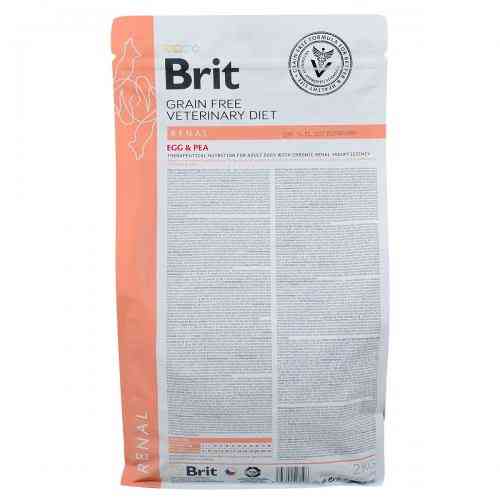 Корм сухий Brit Grain Free VetDiet Dog Renal для собак з нирковою недостатностью з яйцем горохом та гречкою 2 кг Киев