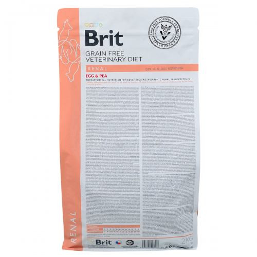 Корм сухий Brit Grain Free VetDiet Dog Renal для собак з нирковою недостатностью з яйцем горохом та гречкою 2 кг Киев - изображение 6