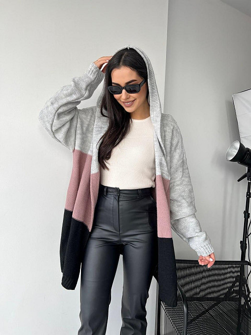 Жіночий модний в'язаний кардиган оверсайз.  44-52р. Київ - фото 3