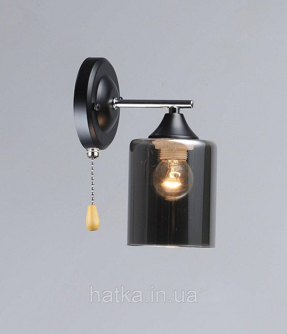Настінне бра B K2301/1W хром+чорний Київ - фото 1