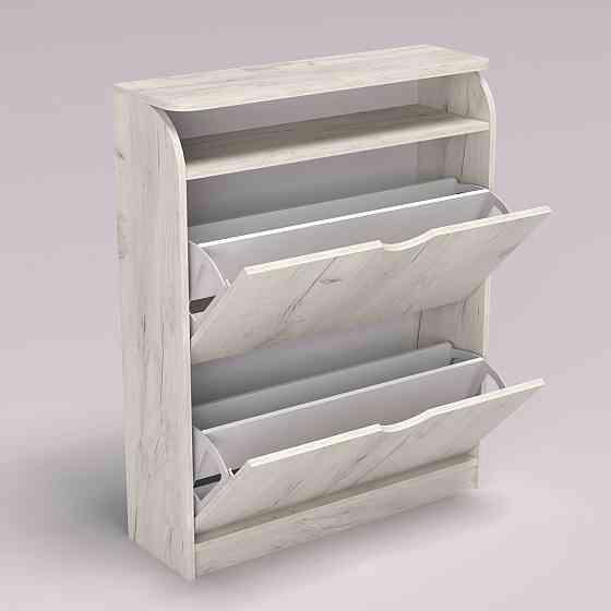 Тумба для обуви №1, Дуб Крафт Білий, 800/250/1000 Львов